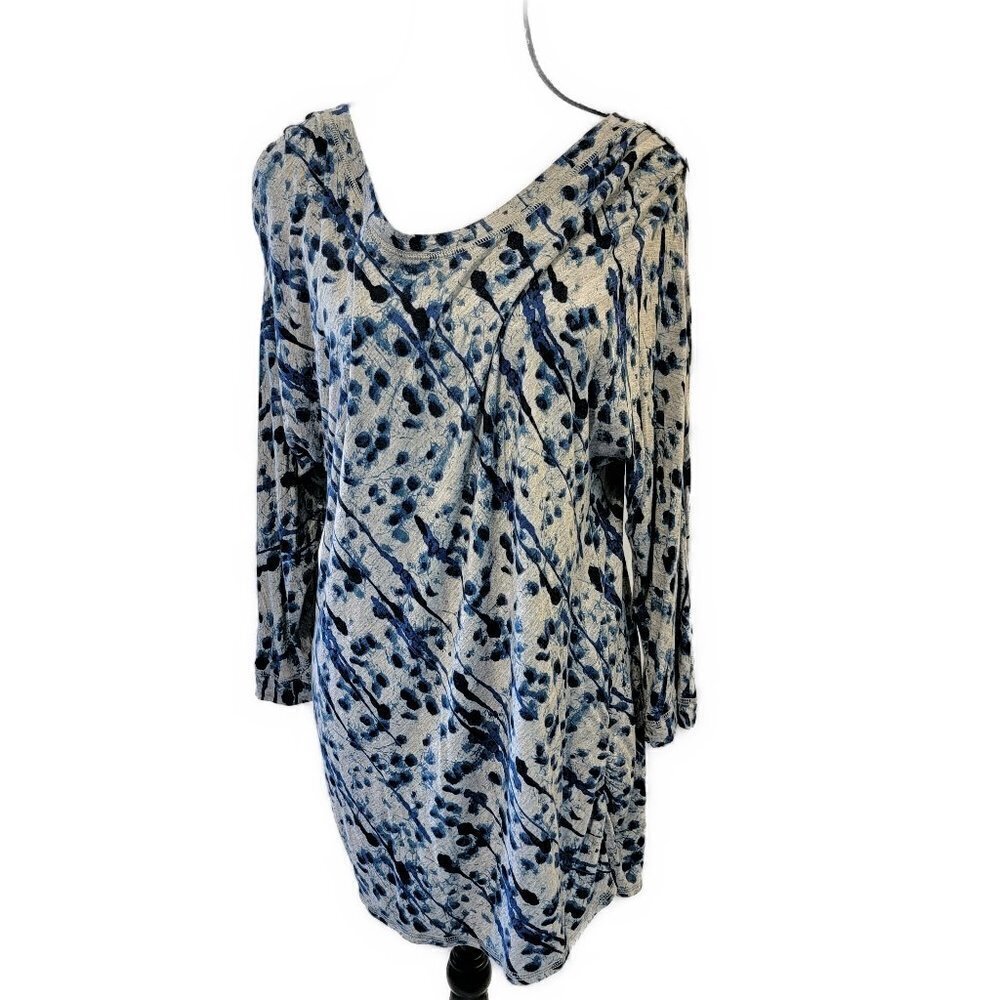Tribal jeans - Blue/cream jersey top - XL